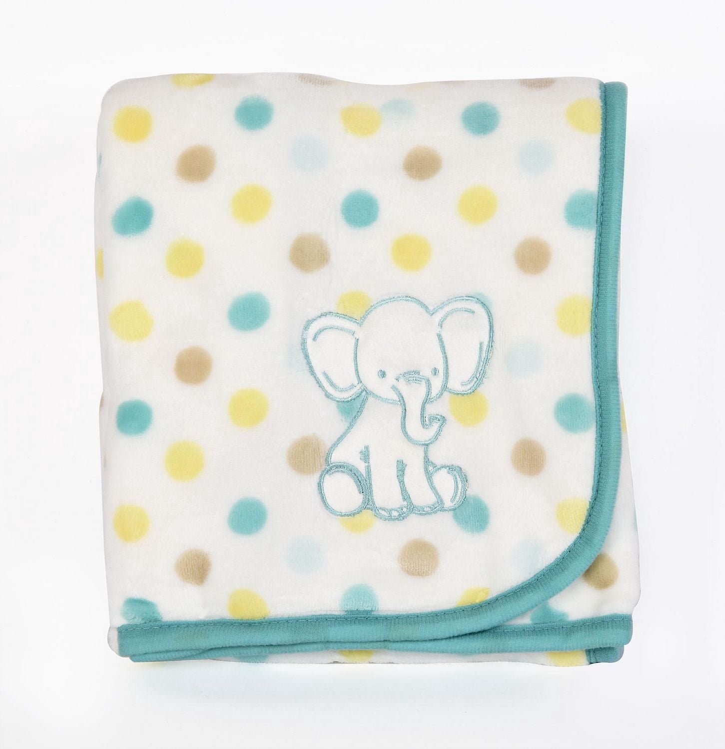 Couverture George pour bébé à motif d'éléphant avec applique