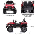 thumbnail image 3 of VOLTZ TOYS Jeep 12V Kids Ride On Car Toy with Open Doors, Working Searchlights, Parental Remote Control & LED Headlights - Red, 3 of 7