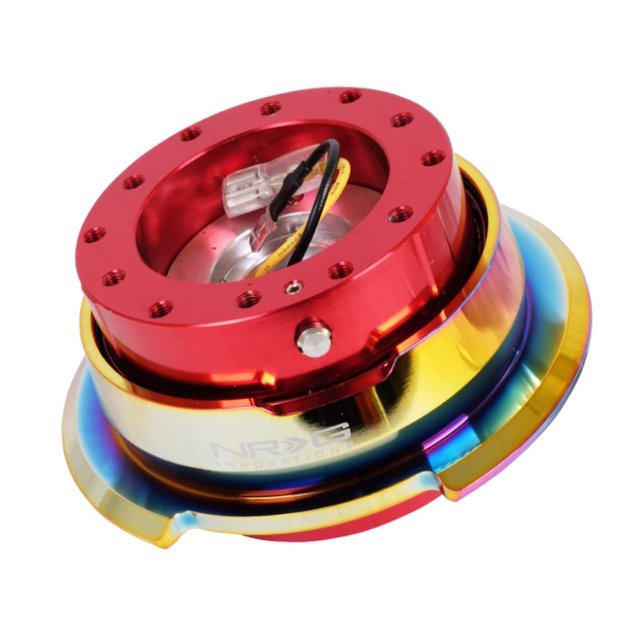 NRG Innovations SRK-280RD/MC Quick Release (Red Body/Titanium Chrome Ring)
