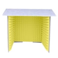 thumbnail image 1 of braveheart Soundproof Booth Studio Sound Recording Foam Panels Desktop Soundproof Cover Gray Yellow 60x60cm, 1 of 6