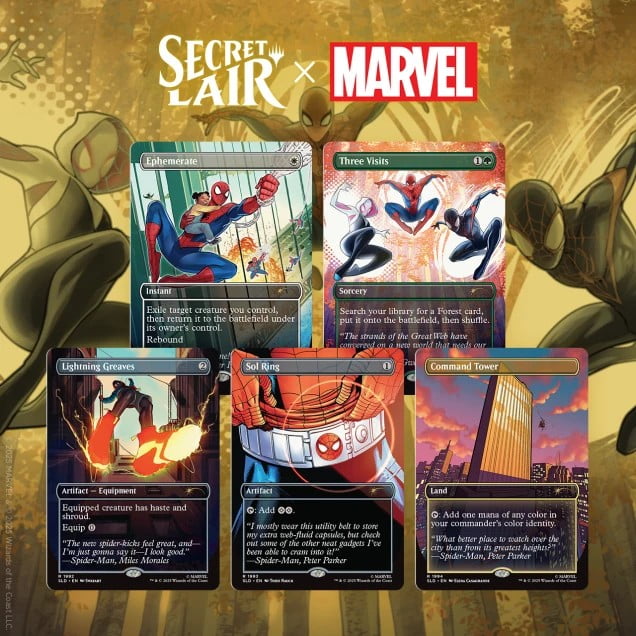 Secret Lair x Marvel's Spider-Man 5種セット Magic the Gathering Secret Lair x Marvel's Spider-Man: Heroic