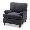 thumbnail image 4 of Fauteuil de Transition en Tissu Polyester Bleu Marine Clarendon Rembourré, 4 of 10