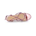 thumbnail image 4 of BLISSFUL STEP Sandales à Talon Chaton pour Femmes à Bride Slingback avec Strass Rose 7, 4 of 7