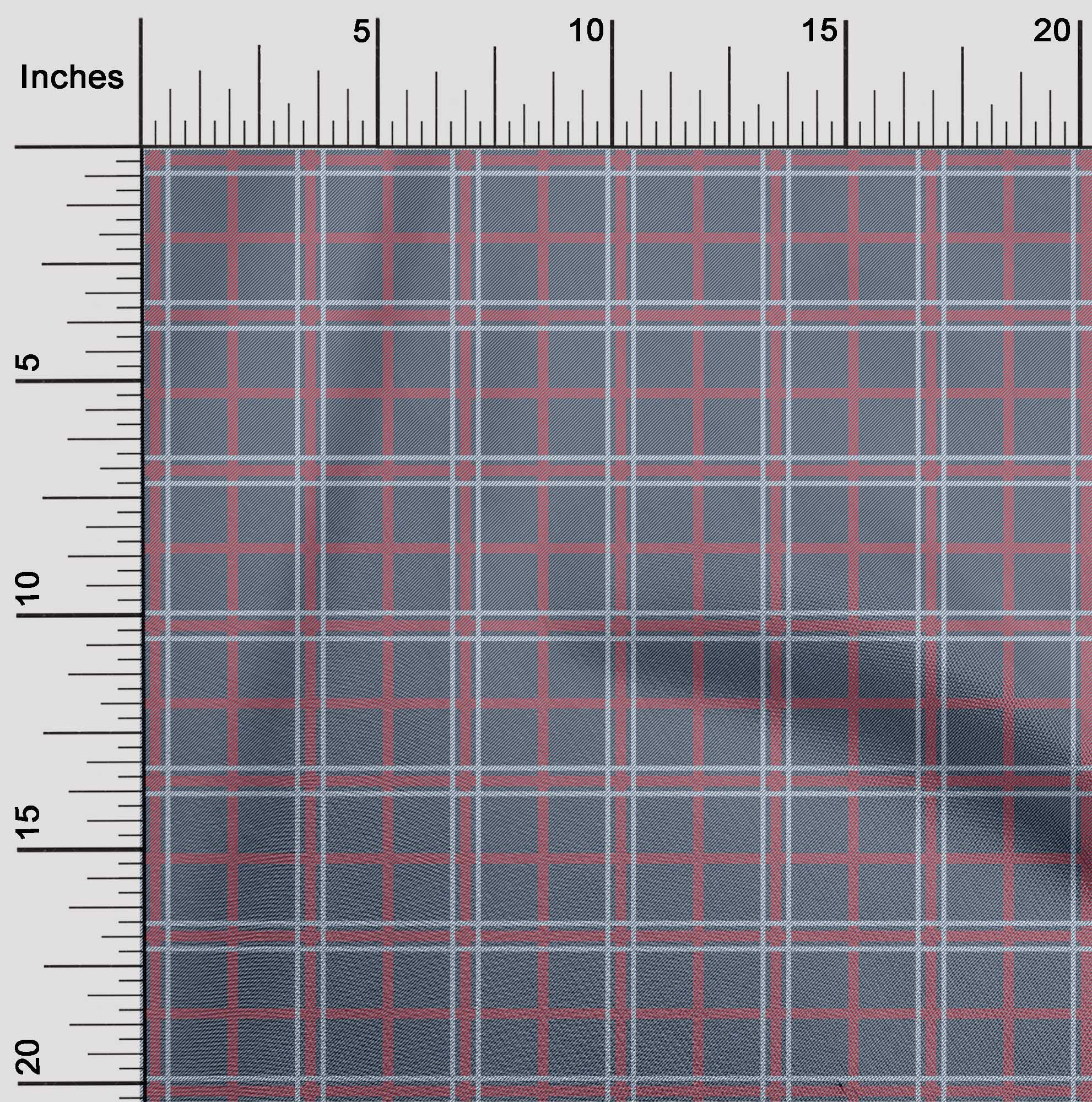 oneOone Cotton Poplin Fabric Tartan Check Print Fabric By The Yard 56 Inch Wide