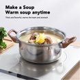 thumbnail image 4 of Pots Pans Set, Stainless Steel Pots Pans Set Multifunctional Glass Phenolic Plastic  for Soup, 4 of 7