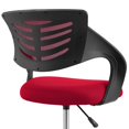 thumbnail image 4 of Modway Chaise Thrive Haute de Bureau pour Bureaux Debout Réglables, Rouge, 4 of 8