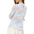 thumbnail image 3 of INSPIRE CHIC Women's Crochet Lace See Through Floral Ruffle Neck Blouse, 3 of 7