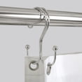 thumbnail image 1 of Mainstays Wire Shower Curtain Hooks or Rings, Double Sided, Brushed Nickel, Set of 12, 1 of 6