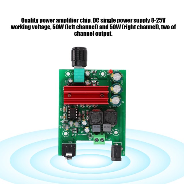 Mono Subwoofer, NE5532 OPAMP TPA3116 100W Mono Power Subwoofer DC 8-25V With Screw Cap For Professional Use