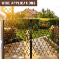 thumbnail image 4 of GloryStar Metal Retractable Security Gate, Folding Fence with Waterproof Rust-Proof Finish, 360° Wheels and Foot Lock for Garden or Home, 4 of 7