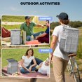 thumbnail image 2 of Aesthetic Insulated Backpack Cooler - 20L Soft Cooler Bag, Earthy Design for Beach & Travel, 2 of 6