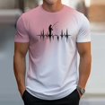 thumbnail image 2 of LUOGENLI T-shirts pour Homme pour Hommes T-Shirt à Dégradé de Couleur 3D à Manches Courtes à Col Rond T-Shirt T-shirts pour Hommes T-shirts Graphiques TTG Grand Pâques T-shirts pour Hommes T-shirts Graphiques Saint-Valentin m, 2 of 4