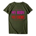 thumbnail image 4 of Pompotops T-Shirt Décontracté à Manches Courtes pour Femmes avec Imprimé Lettre, 4 of 7