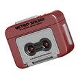 thumbnail image 1 of HLONK Retro Styled Mini Recorders Cassettes Player for Music Playback Recording, 1 of 14