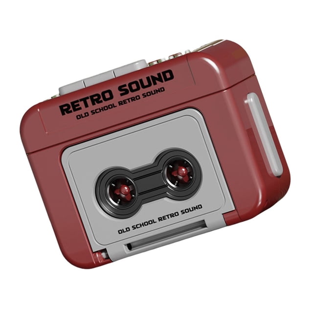 HLONK Retro Styled Mini Recorders Cassettes Player for Music Playback Recording