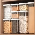 thumbnail image 4 of 400/700/1450/1885ML Grain Storage Box High Capacity Damp-proof Stackable Kitchen Cereal Tank Food Rice Storage Container Restaurant Accessories, 4 of 7
