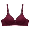 thumbnail image 2 of Kcodviy Women Lace Back Button Womens Bras Shaping Cup Adjustable Shoulder Women Bras Plus Size Pack Strap Large Size Underwire Women Bras Wireless Padded Bra, 2 of 8