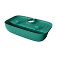 thumbnail image 2 of Pompotops Faucet Splash-proof Draining Rack Sink Water Collection Pad Non-slip Countertop Pad Kitchen Rag Sponge Wipe Draining Storage Rack Clearance, 2 of 3