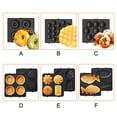 thumbnail image 4 of Mistaha Waffle Plates 14*14cm Black Style D for Waffle Maker type3003, 4 of 8