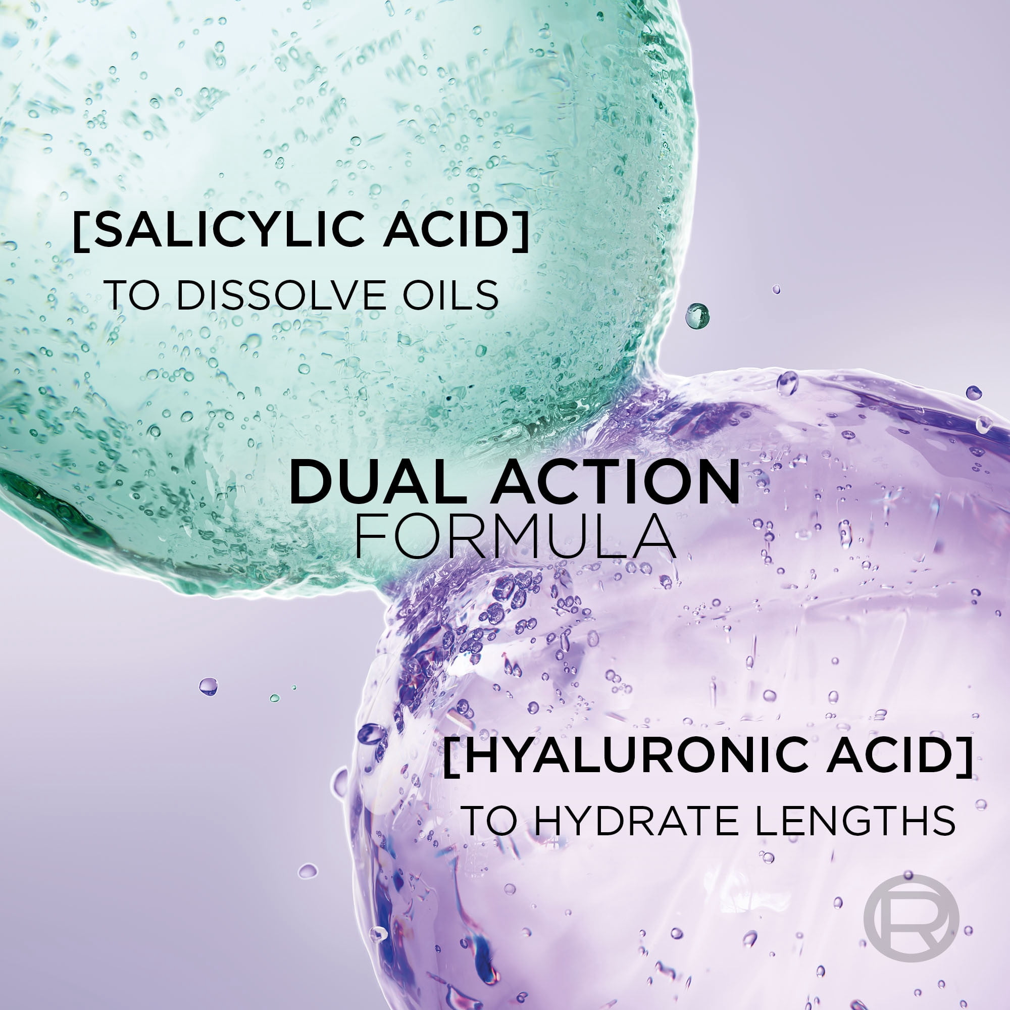L'Oréal Paris, Hair Expertise, Hyaluron Pure Oil Erasing Scalp Serum, with Salicylic Acid, for Oily Roots and Dehydrated Lengths