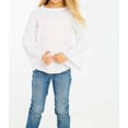 thumbnail image 1 of CHASER GIRLS Shirttail Top FLARED SLEEVES White ( 4 ), 1 of 2