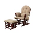 thumbnail image 2 of Coaster Planeur en Microfibre Coaster Tan avec Pouf Assorti, 2 of 2