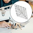 thumbnail image 1 of 60 Degrés Diamant Quilting Modèle Patchwork Couture Règle Clair pour Courtepointe Moyen, 1 of 8