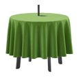 thumbnail image 1 of Vargottam Indoor/Outdoor Round Tablecloth 58 Inch Round Tablecloth with Umbrella , Waterproof Zippered Patio Table Cloths, Spring/Summer Table Covers for Circular Table/BBQs/Picnic-Pear Green, 1 of 7