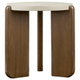 thumbnail image 1 of Bouclair Beige Walnut Side Table, 1 of 7
