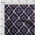 thumbnail image 1 of oneOone Tissu Polyester Lycra Tissu Imprimé Kasuri Géométrique 1 Yard 56 Pouces de Large, 1 of 4
