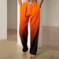 thumbnail image 1 of RXIRUCGD Men's Fashion Drawstring Elastic Waist Gradient Color Casual Length Pants, Orange, Size: 4XL, 1 of 4