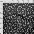 thumbnail image 3 of oneOone Tissu Polyester Spandex Gris Marine Floral Rétro Matériel de Robe Tissu Imprimé Tissu au Mètre 56 Pouces de Large, 3 of 5