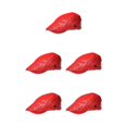 thumbnail image 1 of ZheElen Flat Cap Chic And Stylish Easy To Clean Comfortable And Lightweight MenBerets red 5Set, 1 of 6