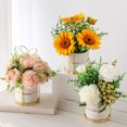 thumbnail image 3 of Xingzhi Simulation Flower Set Elegant Long-lasting Durability Wide Range Of Uses rose pink 1Set, 3 of 6