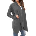 thumbnail image 4 of Cardigan Ouvert pour Femmes à Manches Longues, Cardigan en Tricot Léger et Chic, Veste Décontractée d'Automne, 4 of 6