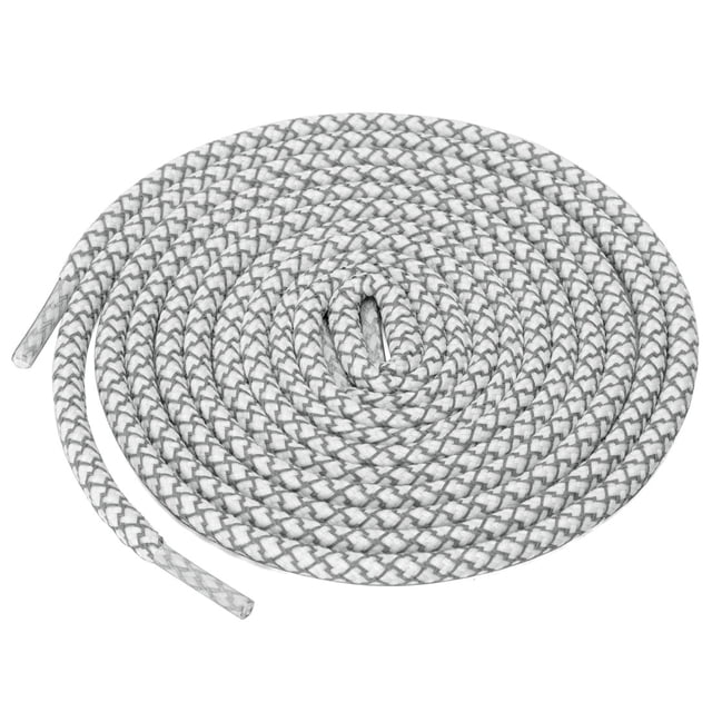 INSPIRE CHIC 2 Paires Lacets Ronds Élastiques Réfléchissants Unisexes pour Espadrilles Blancs 120 cm/47.2 Pouces
