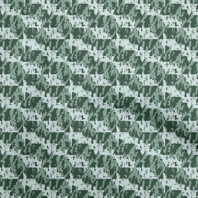 oneOone Velvet Dark Green Fabric Asian Block Sewing Craft Projects Fabric Prints By Yard 58 Inch Wide