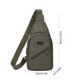 thumbnail image 3 of Bdday Sac Fourre-Tout pour Femmes Sac à Bandoulière Sac à Dos Crossbody avec Trou Usb avec Trou pour Écouteurs Sangle Sac à Dos Sac à Dos de Randonnée Sac Poitrine Crossbody Polyvalent Trousse Cosmétique, 3 of 8