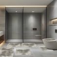 thumbnail image 4 of Bathroom Rug Set 6 Piece | Plush Toilet Mats & Bath Mats | Non Slip Water Absorbent Washable Rugs for Bathroom Floor | Whole Room Set for Home, 4 of 6