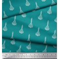 thumbnail image 2 of Soimoi Poly Georgette Fabric Leaves & Floral Block Print Fabric by Yard 42 Inch Wide, 2 of 3