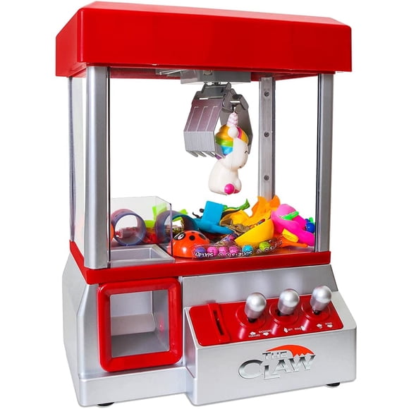 Claw Machine Arcade Game / Jouet Distributeur Automatique de Bonbons et Prix pour Enfants, avec Musique / Meilleurs Cadeaux d'Anniversaire et de Noël pour Garçons et Filles (Griffe Rouge)