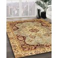 thumbnail image 2 of Ahgly Company Indoor Rectangle Abstract Yellow Orange Oriental Area Rugs, 2' x 3', 2 of 6