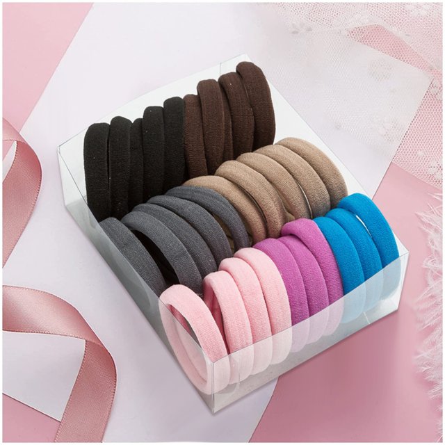 Seamless Soft Elastic Hair Ropes for Girls Gentle Non-Damage Ponytail Holders Baby Friendly Mini Hair Accessories Set
