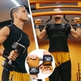 thumbnail image 3 of Leather Weightlifting Wrist Straps Enhanced Grip Support for Powerlifting Gym Training and Workout, 3 of 6