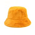 thumbnail image 1 of Womens Solid Color Winter Thermal Windproof Bucket Fisherman Hat For Women For Girls, 1 of 3