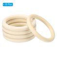 thumbnail image 3 of Unique Bargains 80mm Wooden Rings for Crafts, 10 Pack Natural Wood Rings Unfinished Wood Loop Circle, 3 of 8