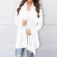 thumbnail image 2 of Knee Length Cardigan Split Front Sweater Cardigan Tops for Women Womens Long Sweaters Open Front Shawl Neck Cardigan Women Womens Sweaters Fall Cardigan Come Mono Cardigan Knit Long Sweater Fall, 2 of 4