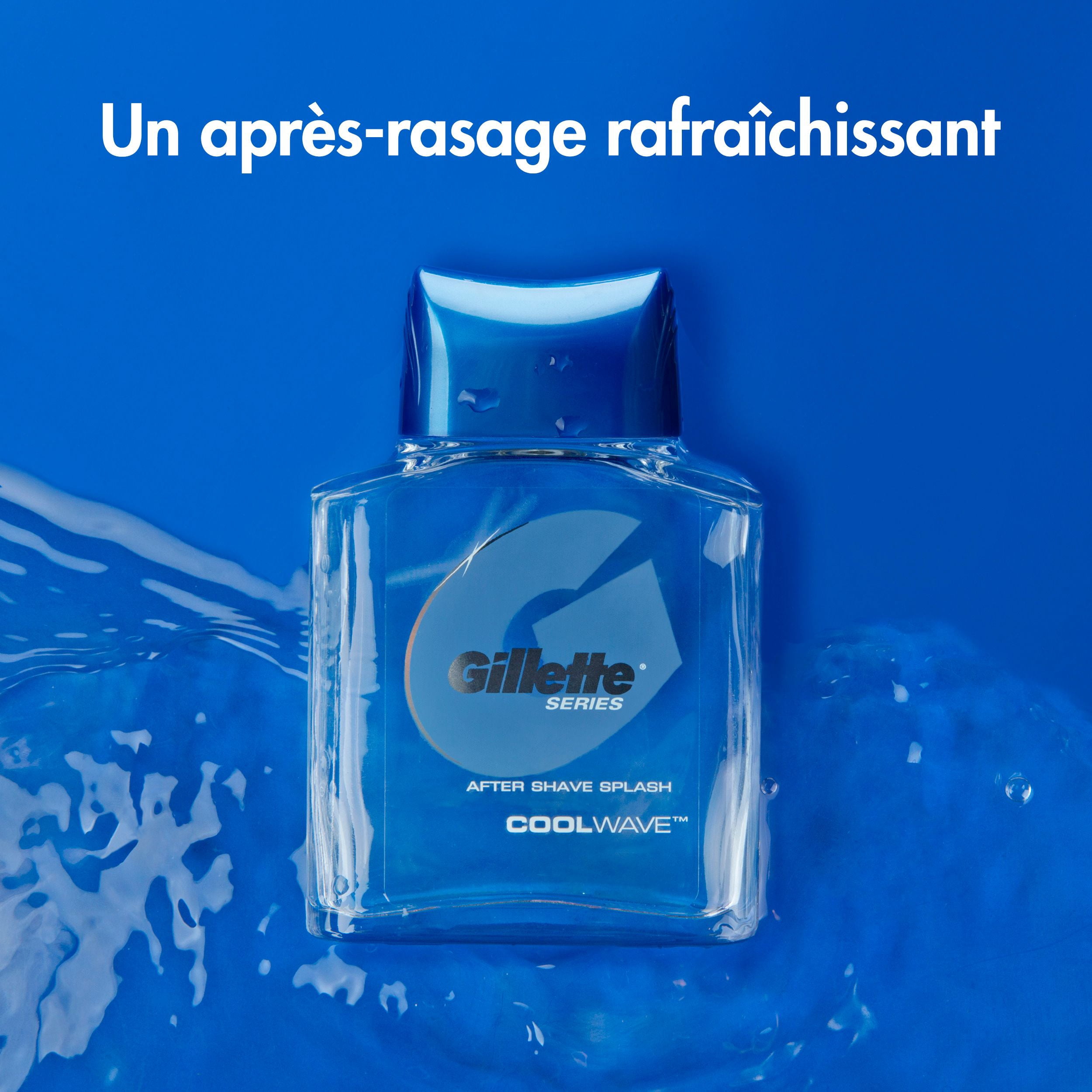 Gillette Series Lotion après-Rasage pour Hommes, Rafraîchit et Hydrate, Parfum Vague Fraîche