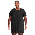 thumbnail image 1 of George Plus Women's Metallic Dot Sequin Tee Dress, 1 of 6