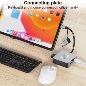 USB 3.2 Hub USB C Hub USB-C/USB-A to 10Gbps USB 3.2 Mini 4 Port USB Hub 2xUSB3.2+2xUSB-C3.2 Docking Station USB Adapter